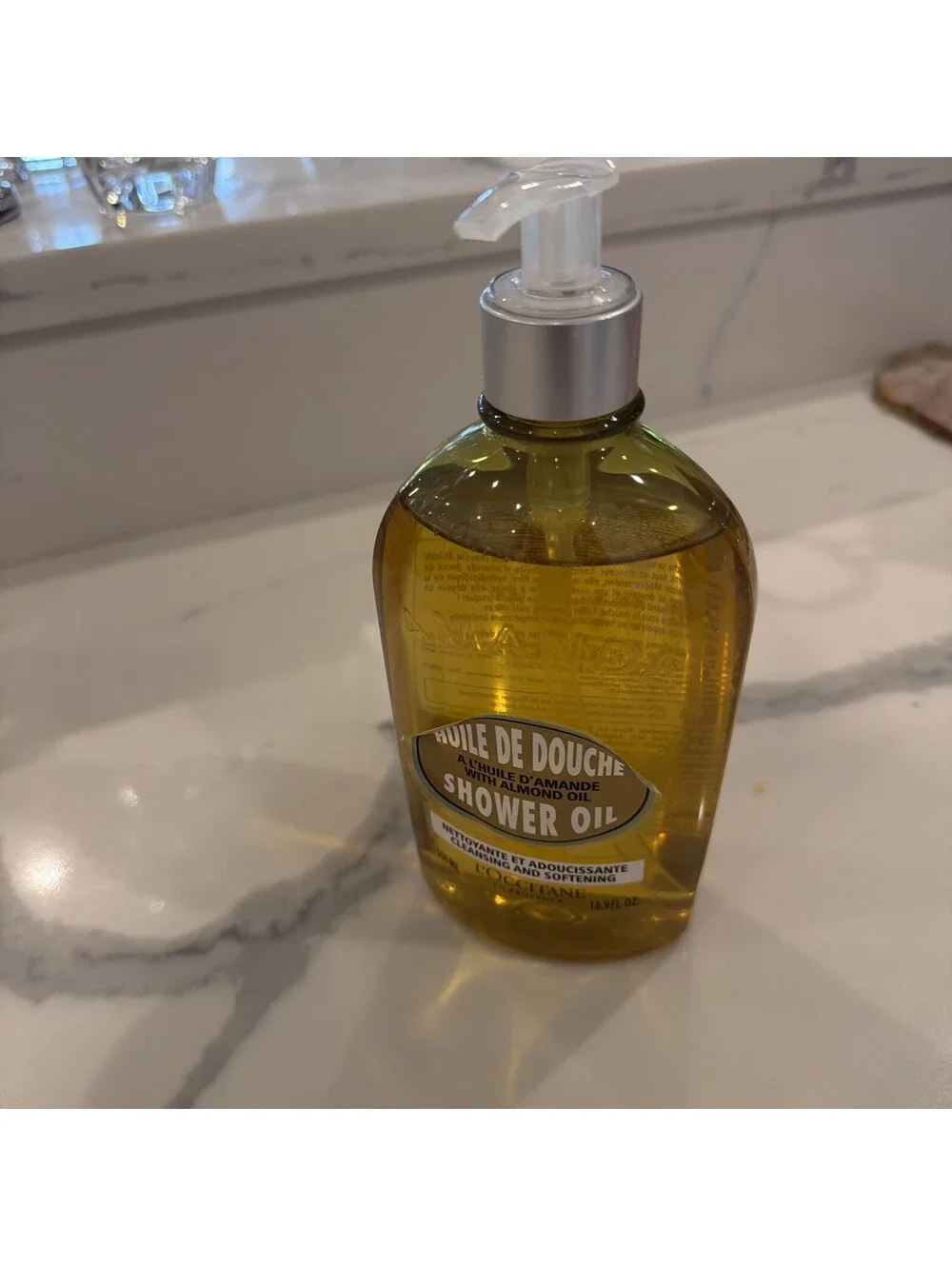 L'occitane Amande Huile De Douche Shower Oil 16.9 fl New